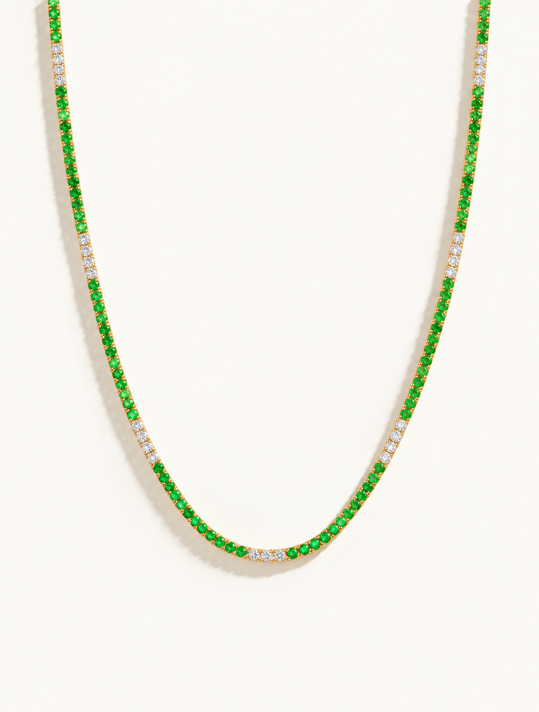 Tsavorite Tennis Necklace