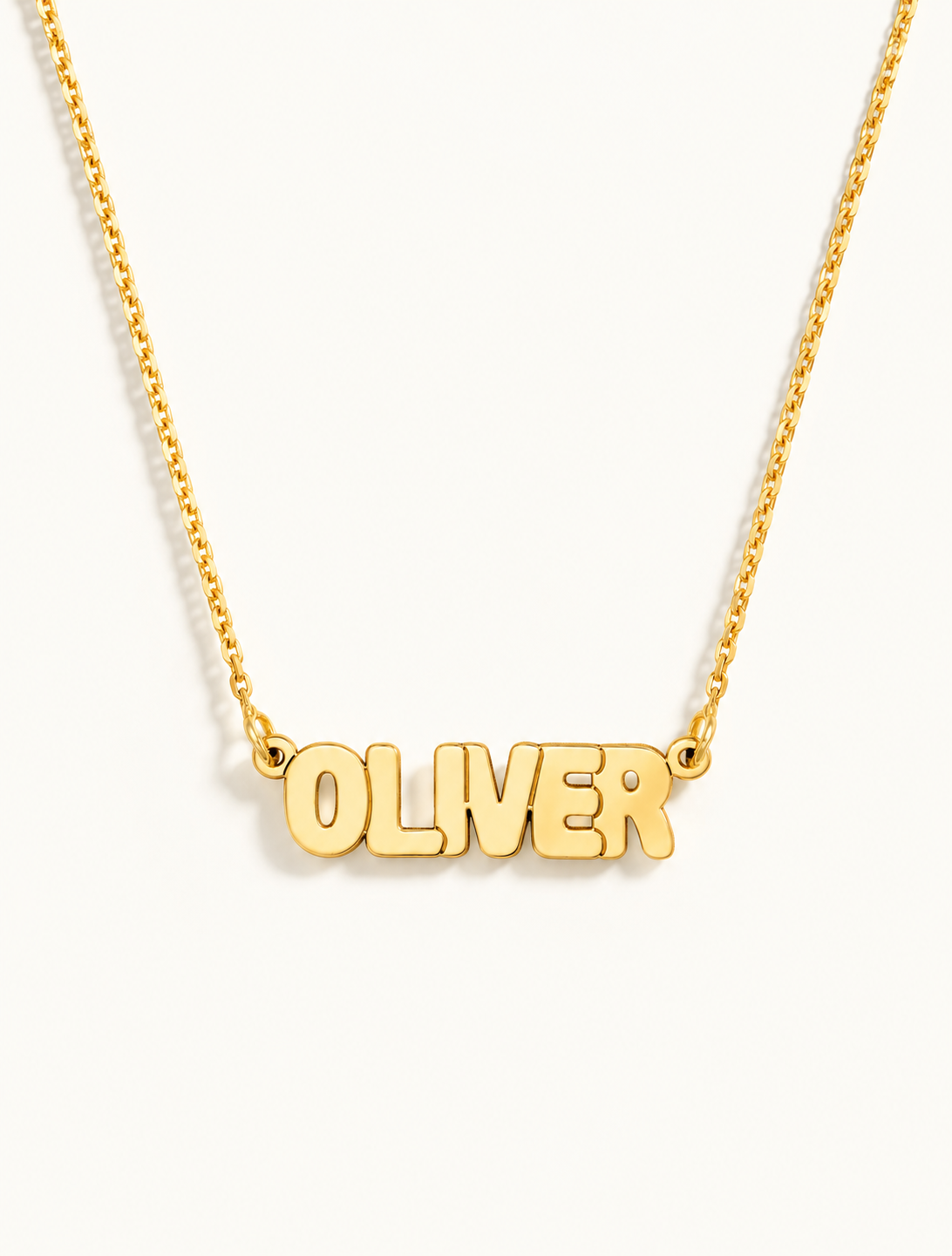 Bubble 2.0 Nameplate Necklace