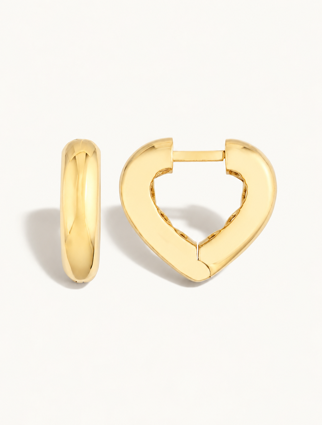 Heart Huggie Earrings